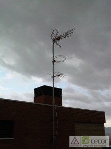 Antenas de captación de instalación ICT